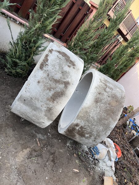 Inel Beton Ø100 cm • 50 cm inaltime • Ideal jardiniere / amenajari gradina